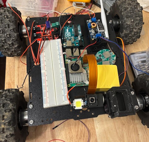 February 2025, Development began, Same motors and drive train as the first prototype, as this phase was mainly about technology and programming, and less about the drive train.