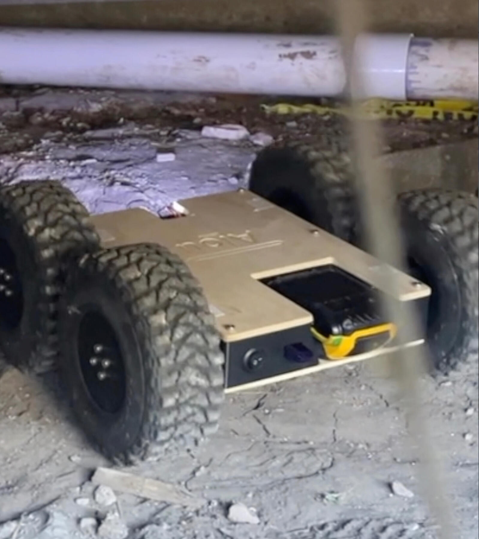 December 2025-Present, reworking bugs and field testing the 3rd prototype as it proves to be the most promising solution for conducting reliable, safe, and efficient crawlspace inspections.